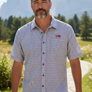 The North Face Men's Gray Checkered Shirt